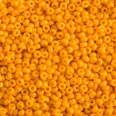 11/0 Miyuki Seed Beads Yellow Marigold Opaque Duracoat #4453